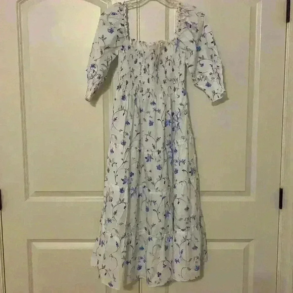 NWOT Hill House Nesli Nap Dress in Blue Botanical - Picture 2 of 2